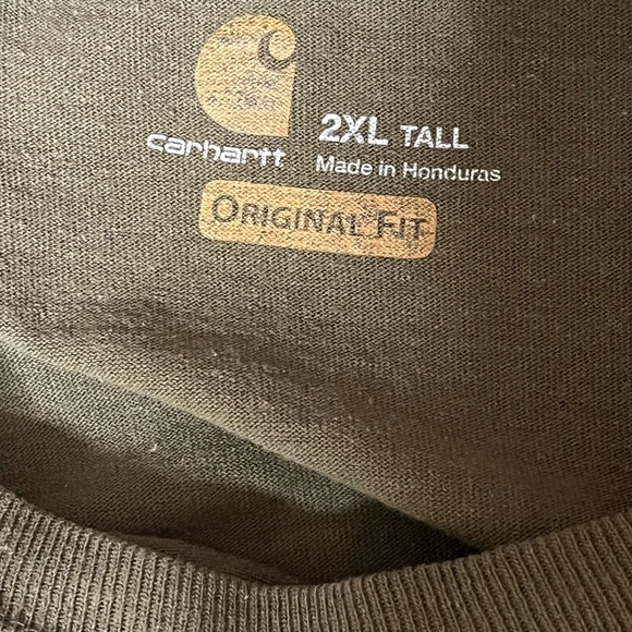 Carhartt Original Fit Green Shirt Sz 2XLT - Picture 6 of 7
